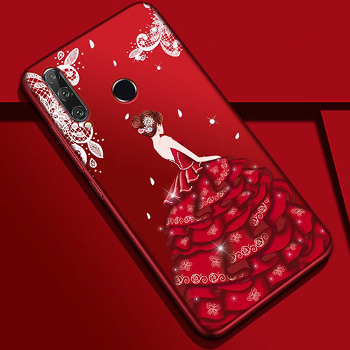 Silicone Candy Rubber Gel Dress Party Girl Soft Case Cover Z01 for Huawei Honor 20 Lite Mixed
