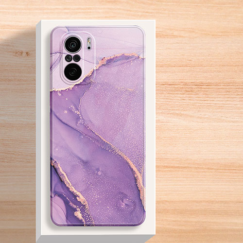 Silicone Candy Rubber Gel Fashionable Pattern Soft Case Cover for Xiaomi Mi 11X Pro 5G Purple