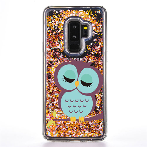 Silicone Candy Rubber Gel Fashionable Pattern Soft Case Cover K01 for Samsung Galaxy S9 Plus Cyan