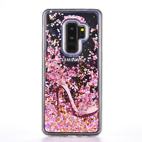 Silicone Candy Rubber Gel Fashionable Pattern Soft Case Cover K01 for Samsung Galaxy S9 Plus Rose Gold
