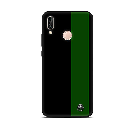 Silicone Candy Rubber Gel Fashionable Pattern Soft Case Cover S01 for Huawei Nova 3e Green