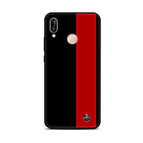 Silicone Candy Rubber Gel Fashionable Pattern Soft Case Cover S01 for Huawei Nova 3e Red