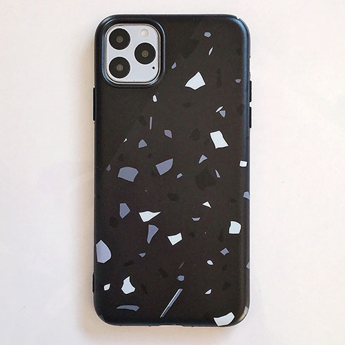Silicone Candy Rubber Gel Fashionable Pattern Soft Case Cover S12 for Apple iPhone 11 Pro Black