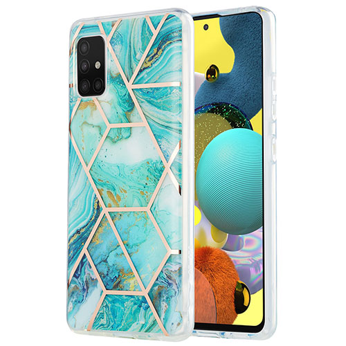 Silicone Candy Rubber Gel Fashionable Pattern Soft Case Cover Y01B for Samsung Galaxy M40S Matcha Green