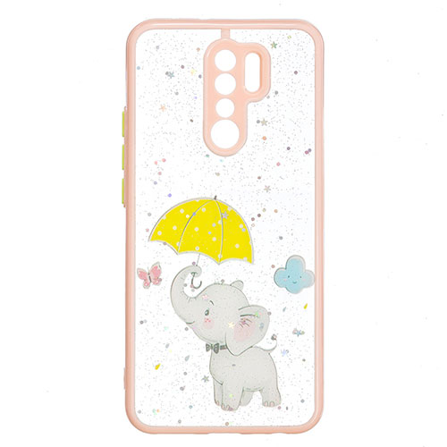 Silicone Candy Rubber Gel Fashionable Pattern Soft Case Cover Y01X for Xiaomi Redmi 9 Yellow