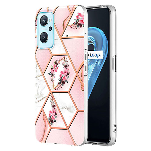 Silicone Candy Rubber Gel Fashionable Pattern Soft Case Cover Y02B for Realme 9i 4G Pink