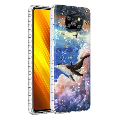 Silicone Candy Rubber Gel Fashionable Pattern Soft Case Cover Y04B for Xiaomi Poco X3 Pro Mixed