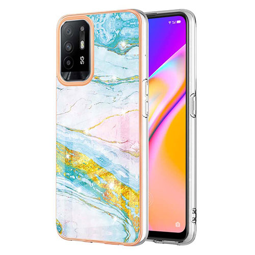 Silicone Candy Rubber Gel Fashionable Pattern Soft Case Cover Y05B for Oppo A95 5G Colorful