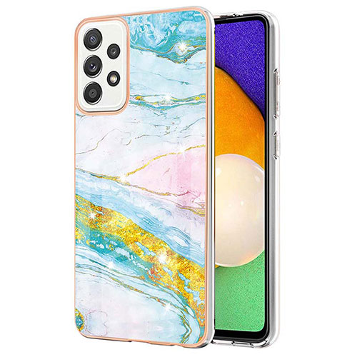 Silicone Candy Rubber Gel Fashionable Pattern Soft Case Cover Y05B for Samsung Galaxy A52 5G Colorful