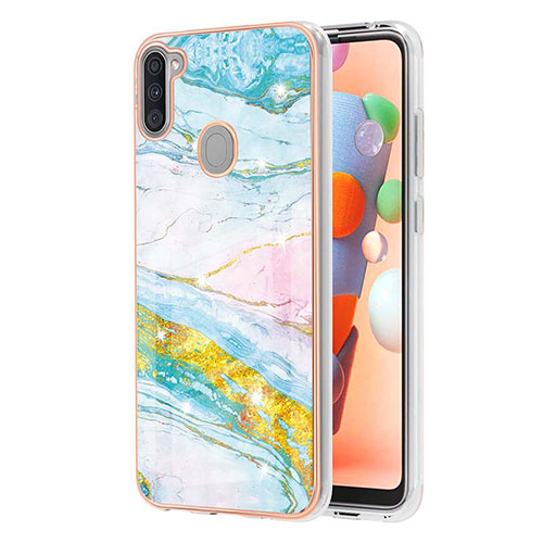 Silicone Candy Rubber Gel Fashionable Pattern Soft Case Cover Y05B for Samsung Galaxy M11 Colorful