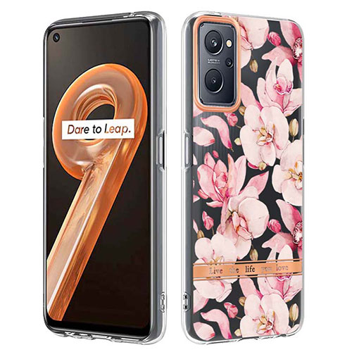 Silicone Candy Rubber Gel Fashionable Pattern Soft Case Cover Y06B for Realme 9i 4G Pink
