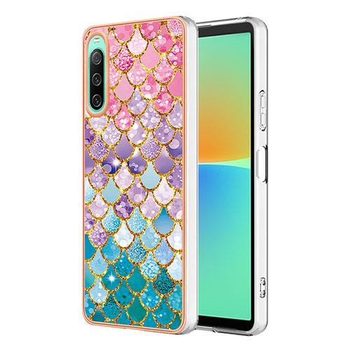 Silicone Candy Rubber Gel Fashionable Pattern Soft Case Cover YB4 for Sony Xperia 10 IV Colorful
