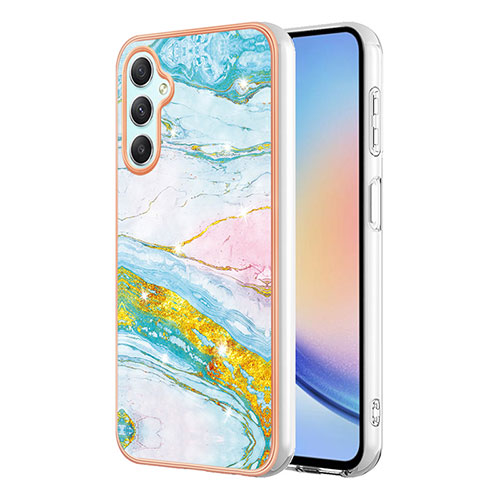 Silicone Candy Rubber Gel Fashionable Pattern Soft Case Cover YB5 for Samsung Galaxy A25 5G Colorful