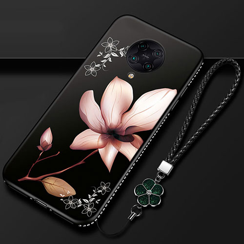 Silicone Candy Rubber Gel Flowers Soft Case Cover for Xiaomi Redmi K30 Pro Zoom Black