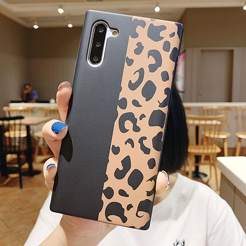 Silicone Candy Rubber Gel Flowers Soft Case Cover S01 for Samsung Galaxy Note 10 Black