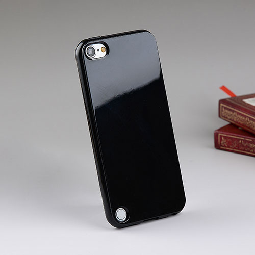 Silicone Candy Rubber Gel Soft Case for Apple iPod Touch 5 Black