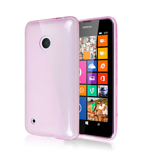 Silicone Candy Rubber Gel Soft Case for Nokia Lumia 530 Pink