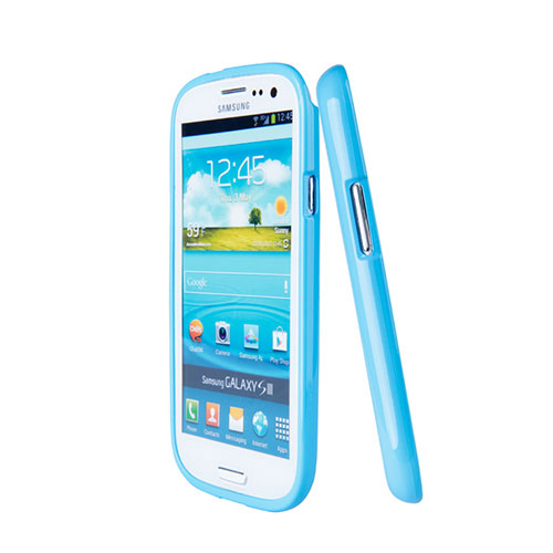 Silicone Candy Rubber Gel Soft Case for Samsung Galaxy S3 4G i9305 Blue