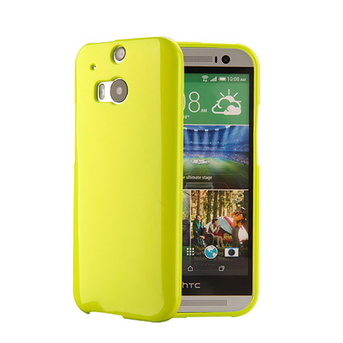 Silicone Candy Rubber Gel Soft Cover for HTC One M8 Green