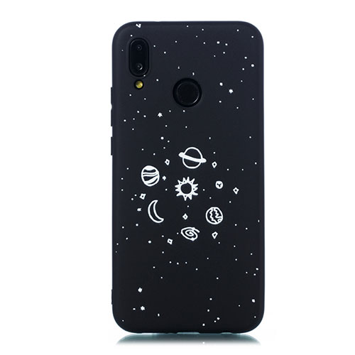 Silicone Candy Rubber Gel Starry Sky Soft Case Cover for Huawei P20 Lite Black