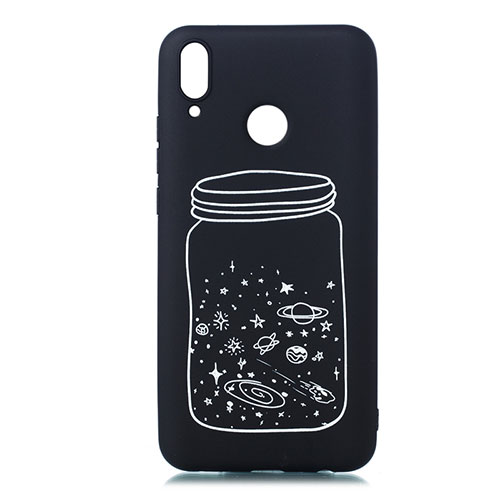 Silicone Candy Rubber Gel Starry Sky Soft Case Cover for Huawei Y9 (2019) White