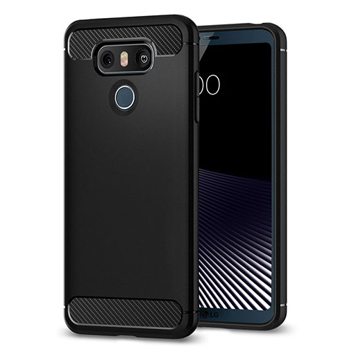 Silicone Candy Rubber Soft Case TPU for LG G6 Black