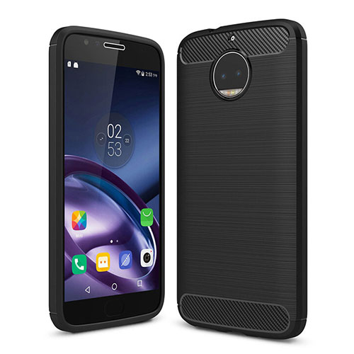 Silicone Candy Rubber Soft Case TPU for Motorola Moto G5S Plus Black