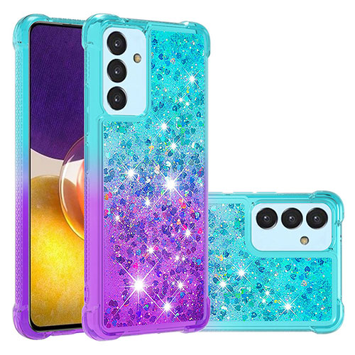 Silicone Candy Rubber TPU Bling-Bling Soft Case Cover S02 for Samsung Galaxy A82 5G Sky Blue
