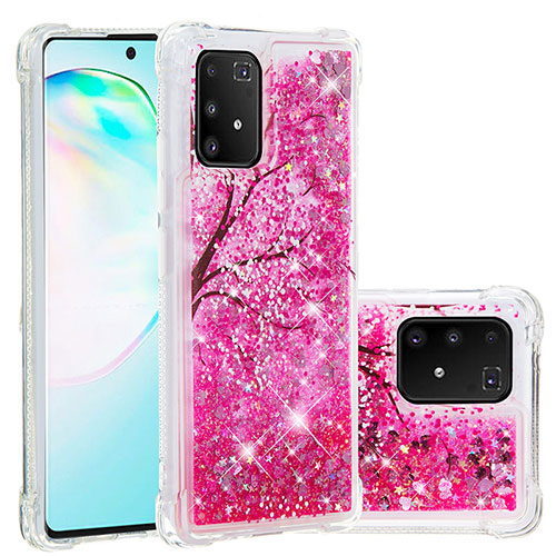 Silicone Candy Rubber TPU Bling-Bling Soft Case Cover S03 for Samsung Galaxy S10 Lite Hot Pink