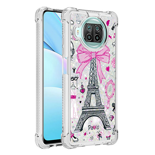Silicone Candy Rubber TPU Bling-Bling Soft Case Cover S03 for Xiaomi Mi 10i 5G Pink