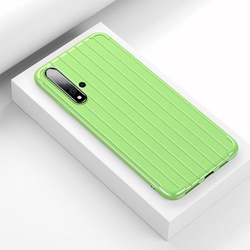 Silicone Candy Rubber TPU Line Soft Case Cover C01 for Huawei Nova 5 Pro Green