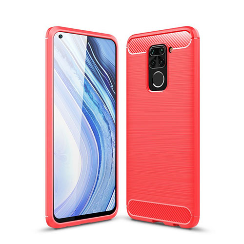 Silicone Candy Rubber TPU Line Soft Case Cover C01 for Xiaomi Redmi Note 9 Red