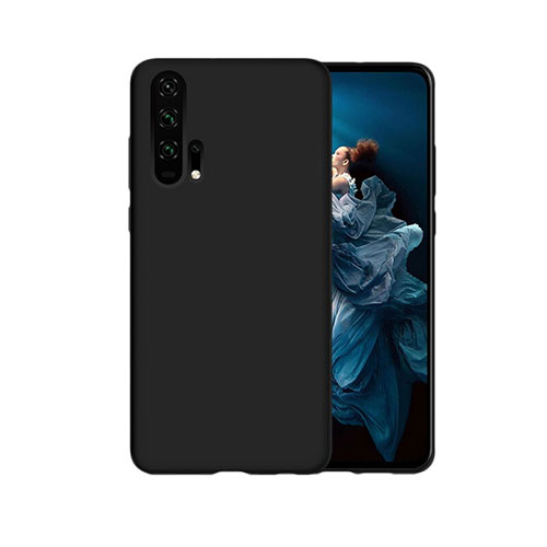 Silicone Candy Rubber TPU Line Soft Case Cover C07 for Huawei Honor 20 Pro Black