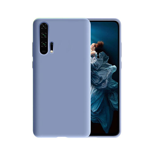 Silicone Candy Rubber TPU Line Soft Case Cover C07 for Huawei Honor 20 Pro Purple