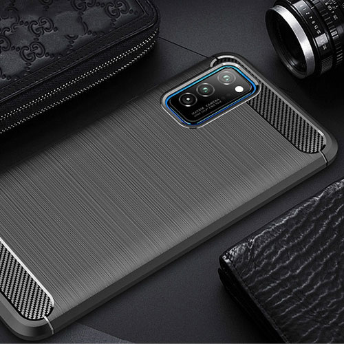 Silicone Candy Rubber TPU Line Soft Case Cover for Huawei Honor View 30 Pro 5G Black