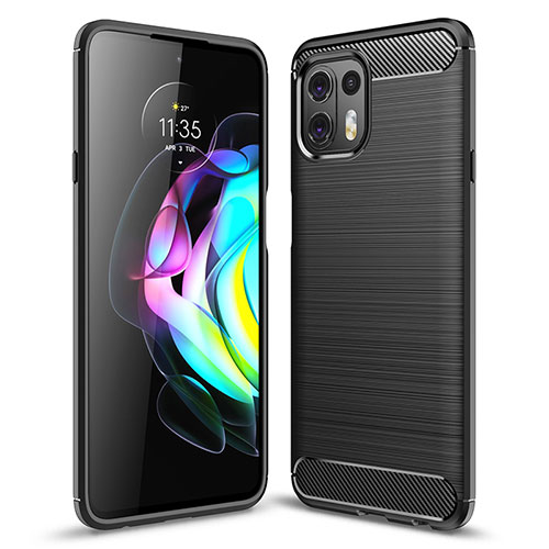 Silicone Candy Rubber TPU Line Soft Case Cover for Motorola Moto Edge 20 Lite 5G Black