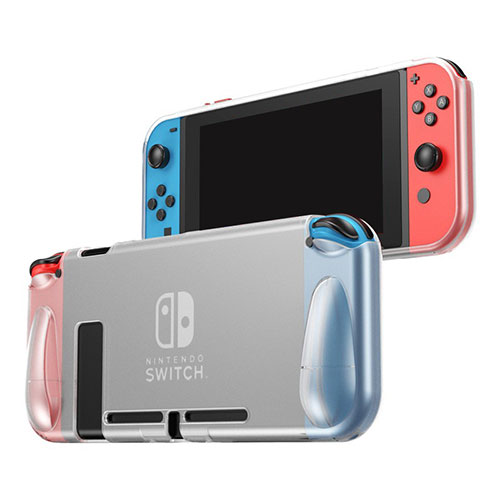 Silicone Candy Rubber TPU Line Soft Case Cover for Nintendo Switch Gray