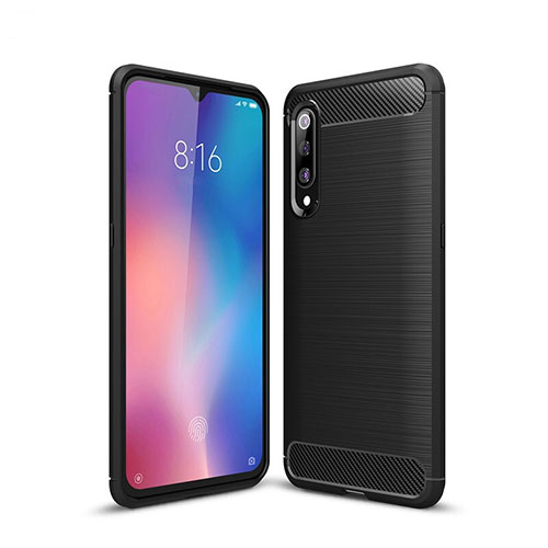 Silicone Candy Rubber TPU Line Soft Case Cover for Xiaomi Mi 9 Pro Black