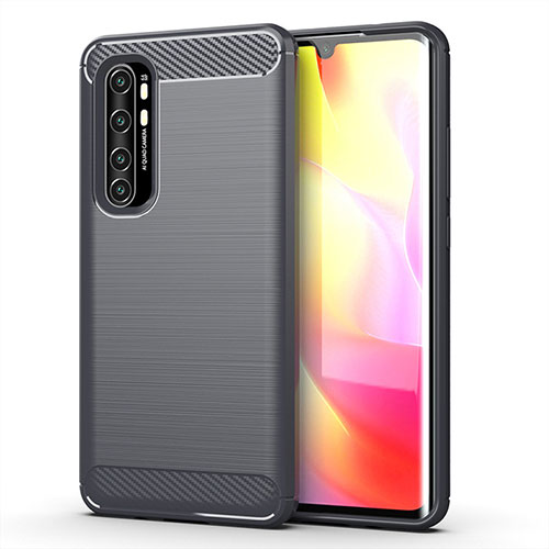 Silicone Candy Rubber TPU Line Soft Case Cover for Xiaomi Mi Note 10 Lite Gray