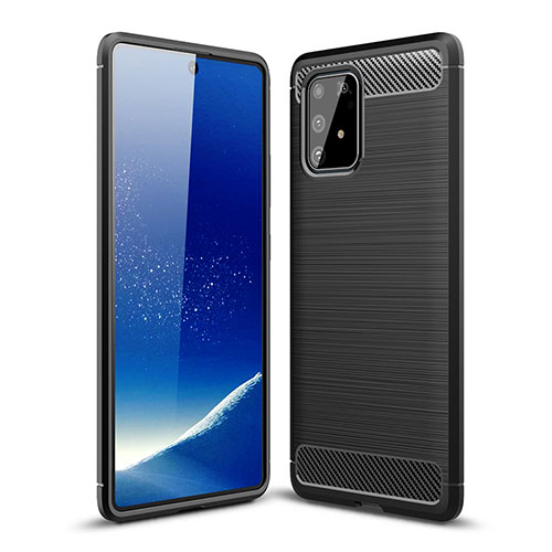 Silicone Candy Rubber TPU Line Soft Case Cover WL1 for Samsung Galaxy S10 Lite Black