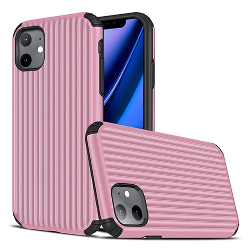 Silicone Candy Rubber TPU Line Soft Case Cover Z01 for Apple iPhone 11 Pink