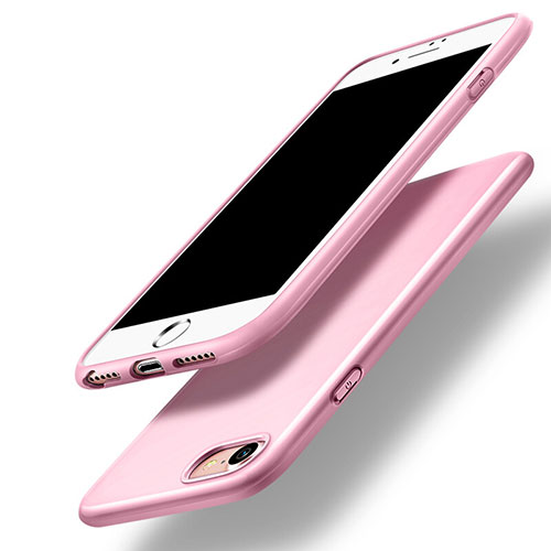 Silicone Candy Rubber TPU Soft Case for Apple iPhone SE3 2022 Pink