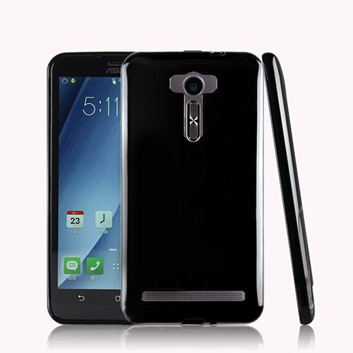 Silicone Candy Rubber TPU Soft Case for Asus Zenfone 2 Laser 6.0 ZE601KL Black