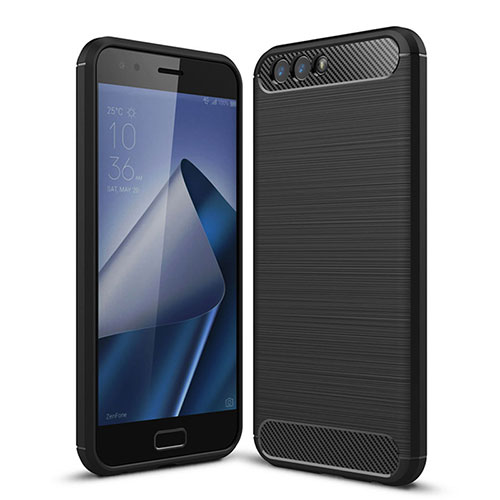 Silicone Candy Rubber TPU Soft Case for Asus Zenfone 4 ZE554KL Black