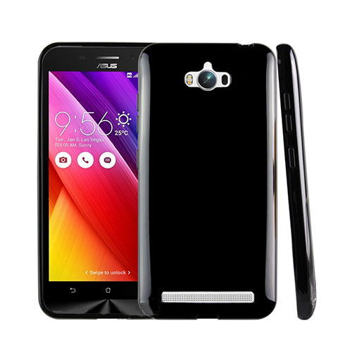 Silicone Candy Rubber TPU Soft Case for Asus Zenfone Max ZC550KL Black