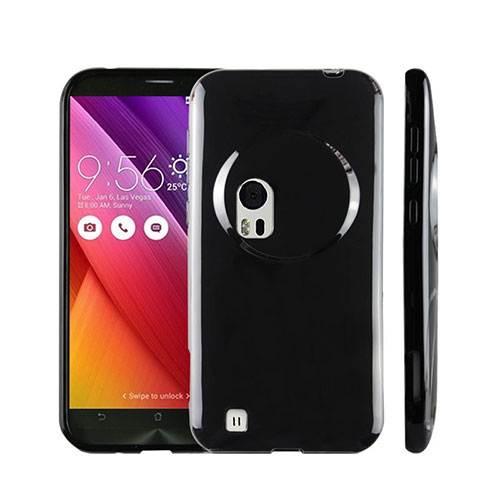 Silicone Candy Rubber TPU Soft Case for Asus Zenfone Zoom ZX551ML Black