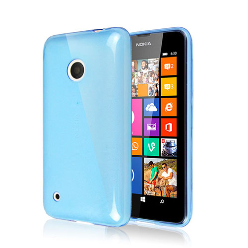 Silicone Candy Rubber TPU Soft Case for Nokia Lumia 530 Sky Blue
