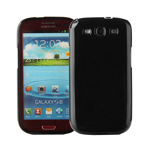 Silicone Candy Rubber TPU Soft Case for Samsung Galaxy S3 III LTE 4G Black