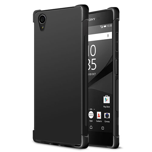 Silicone Candy Rubber TPU Soft Case for Sony Xperia XA1 Plus Black