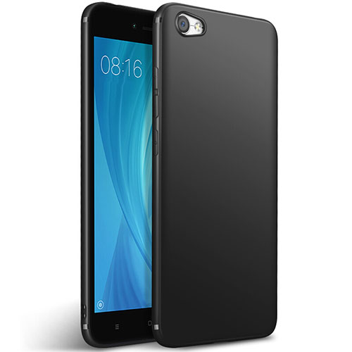 Silicone Candy Rubber TPU Soft Case for Xiaomi Redmi Note 5A Standard Edition Black